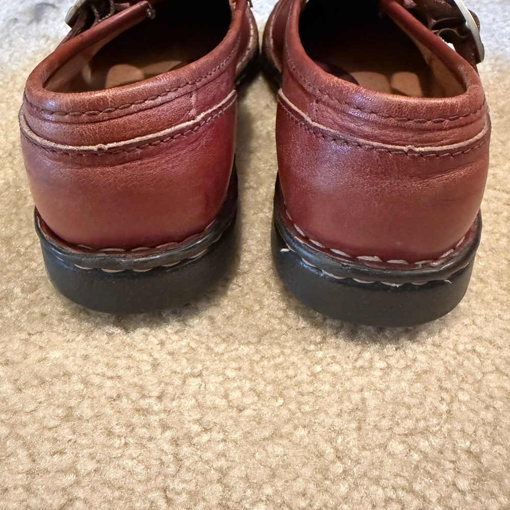 Born Chestnut Leather Buckle Shoes - Picture 2 of 7